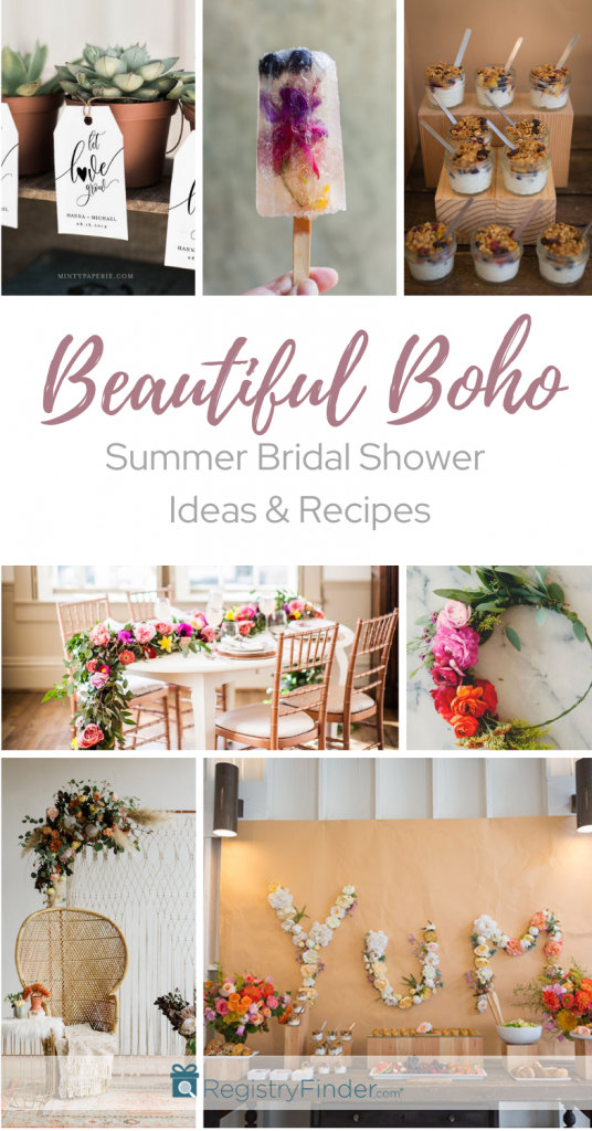 Beautiful Boho Bridal Shower Theme