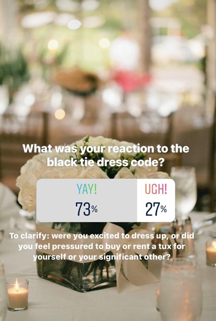 black tie dress code for wedding 