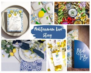 Mediterranean Love Story Bridal Shower