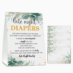 baby shower game - late night diapers