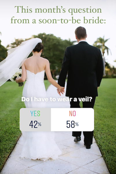 Do I have to wear a veil instagram poll