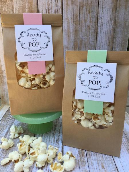 ready to pop baby shower favor