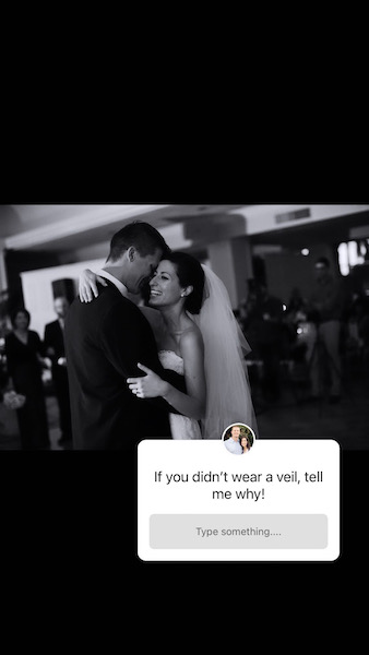 Why didn’t you wear a veil Instagram question box