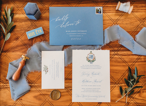 Custom wedding invitations | Invitation layout with details