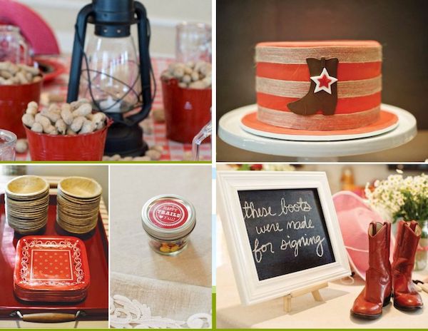 Vintage Cowboy (or Cowgirl) Baby Shower Theme 