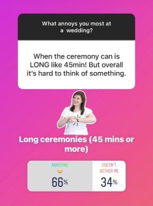Keep the Ceremony and Speeches Short
