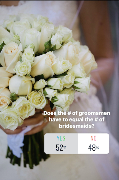 does the number of groomsmen have to equal the number of bridesmaids 