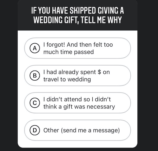 What to Do When a Guest Does Not Give a Wedding Gift