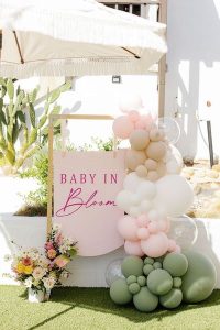 Baby in BLoom Balloon arch