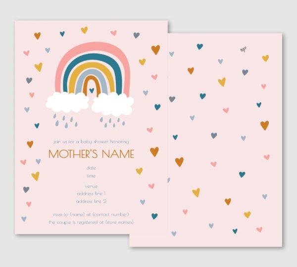 rainbow invitation