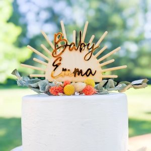 sun cake topper