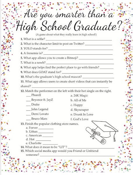 Everything You Need to Host a Graduation Party | Are You Smarter Than a High School Graduate?