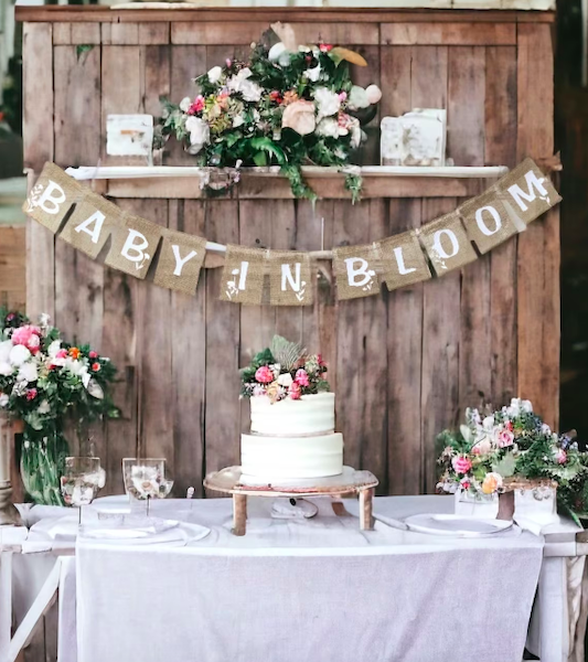 baby in bloom party theme