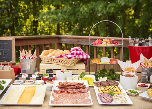 classic BBQ fare is exactly what this party