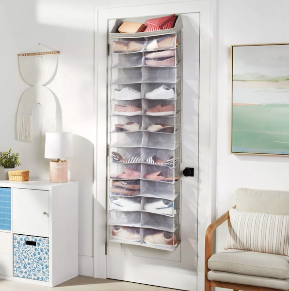 over door soft shoe storage