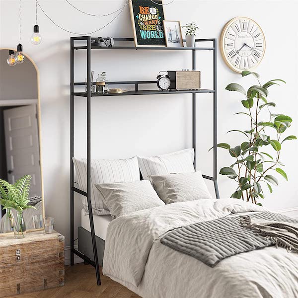 Small Dorm Room Organization Solutions | Over-the-bed shelf