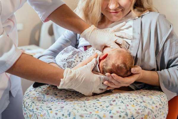 mom nursing baby