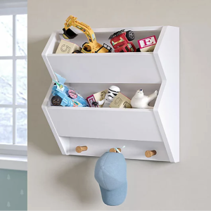 Organized Nursery | Floating shelves