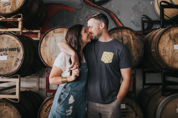 Unique Engagement Photo