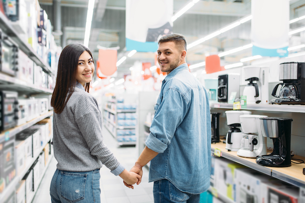 registering for wedding at store 