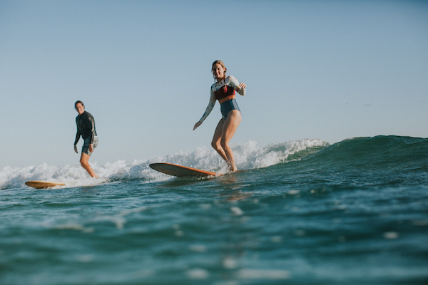 surfing engagement photo