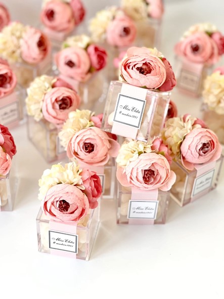 Floral candy boxes