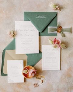 double envelope wedding invitation