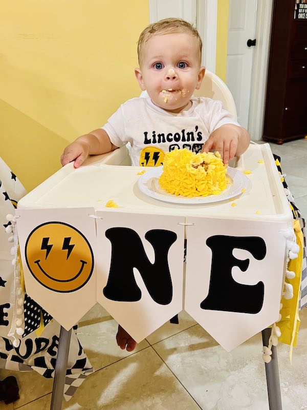 baby in highchair
