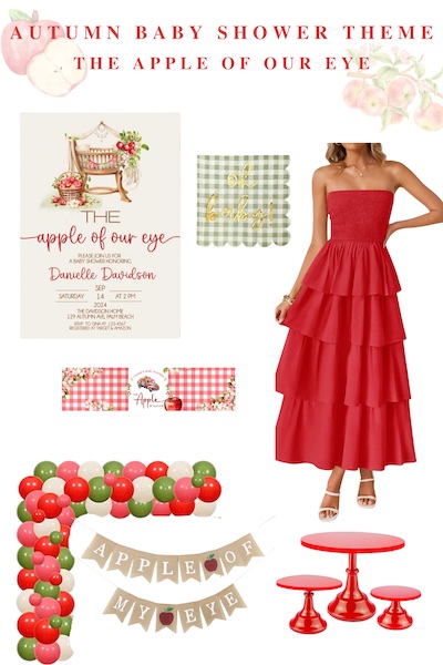The Apple of Our Eye Baby shower Theme