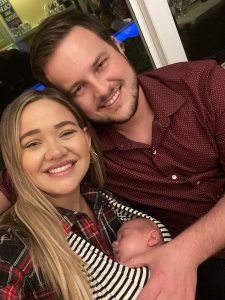 christmas with our newborn