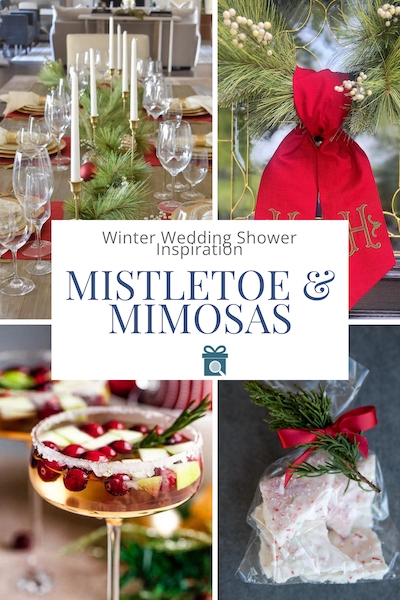 mistletoes and mimosas wedding shower