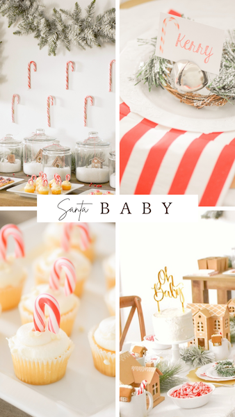 Santa Baby baby shower theme 