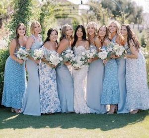 mismatched dresses