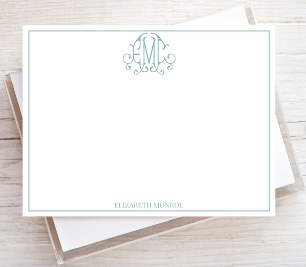 Personalized stationery