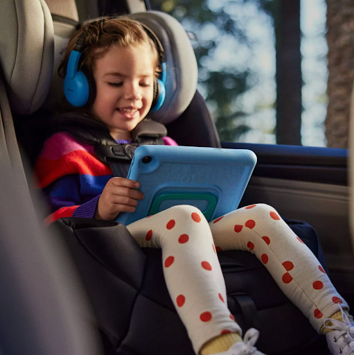Plane Trip With Kids | Kids’ Tablet and Headphones
