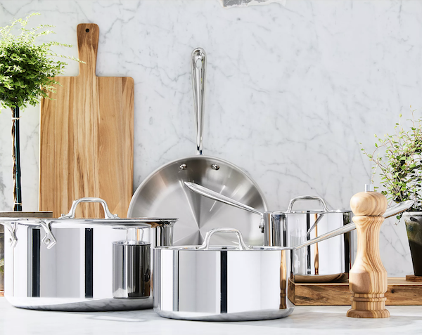 Wedding Registry Splurges (That Are Worth the Add!) | All-Clad stainless steel 10-piece cookware set