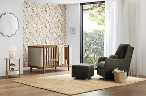Redondo Upholstered Wood Baby Crib via Crate&kids