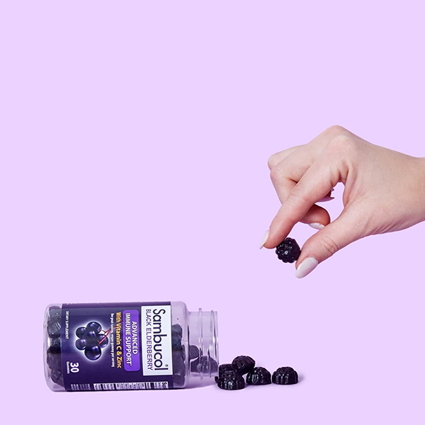 Sambucol Elderberry Gummies via Amazon