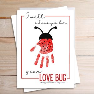 Love Bug Craft with Baby’s Handprint