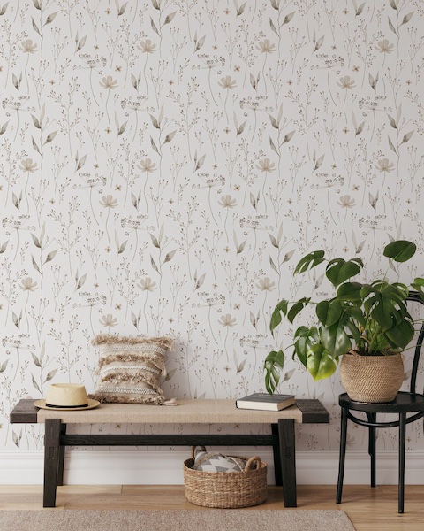 Wallpaper via Etsy Seller Credit: ColorittoCo