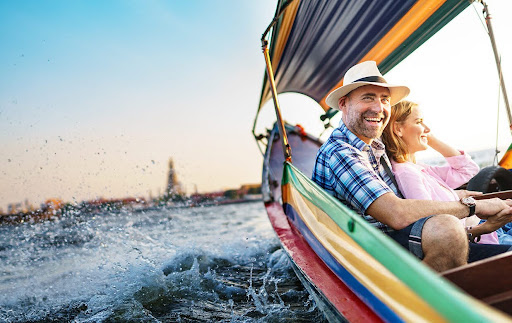 couple in boat