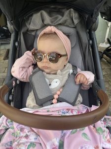 baby with sunglasses