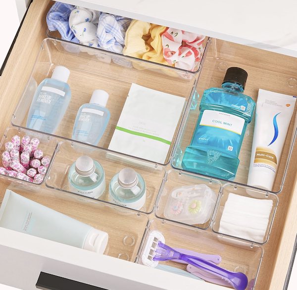 acrylic drawer organizer