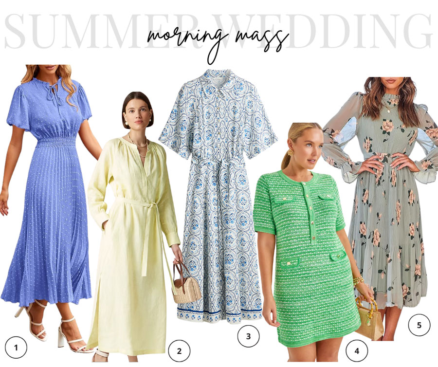 Summer Daytime Wedding Lookbook: Morning Mass