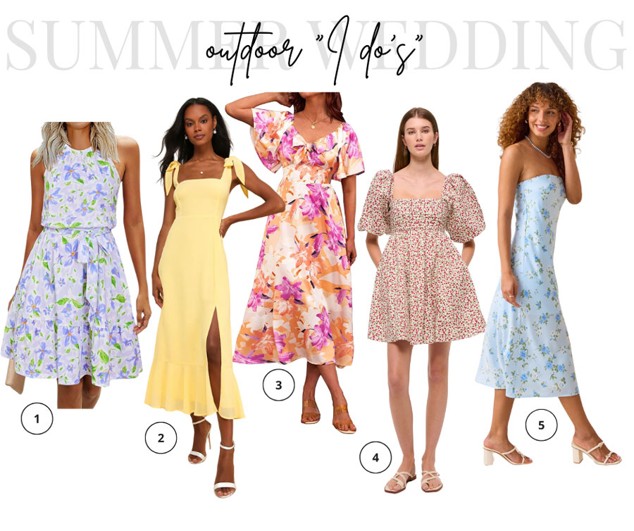  Summer Daytime Wedding Lookbook: Outdoor “I Do’s”