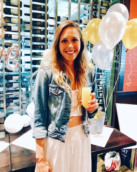 bride at bridal shower