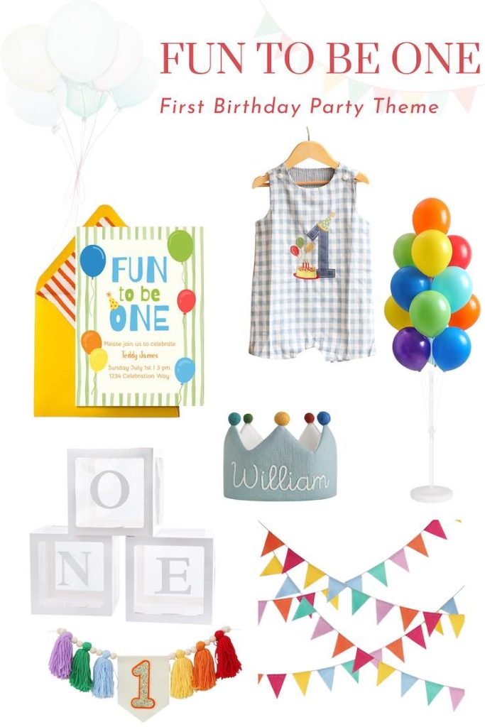 Fun to be One First Birthday Theme