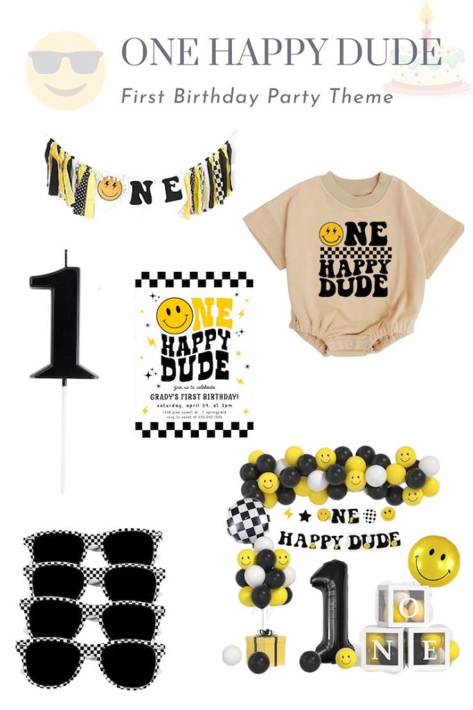 One happy dude birthday theme 
