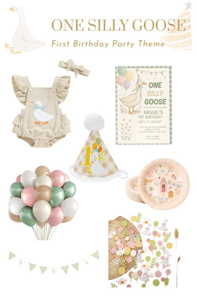 One Silly Goose 1st birthday party theme 
