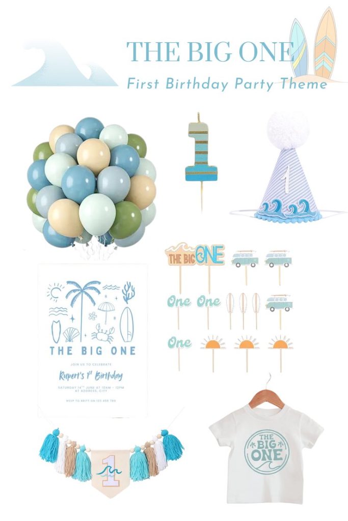 the big one - birthday party theme
